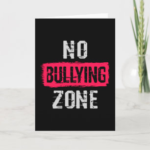 Tarjeta Sin zona de bullying