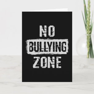 Tarjeta Sin zona de bullying