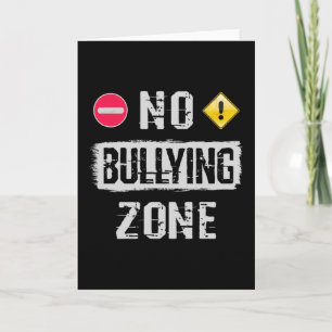 Tarjeta Sin zona de bullying