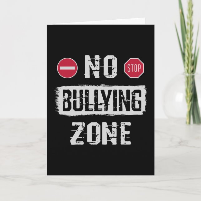 Tarjeta Sin zona de bullying (Anverso)