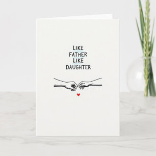 Tarjeta sincera de padre a hija