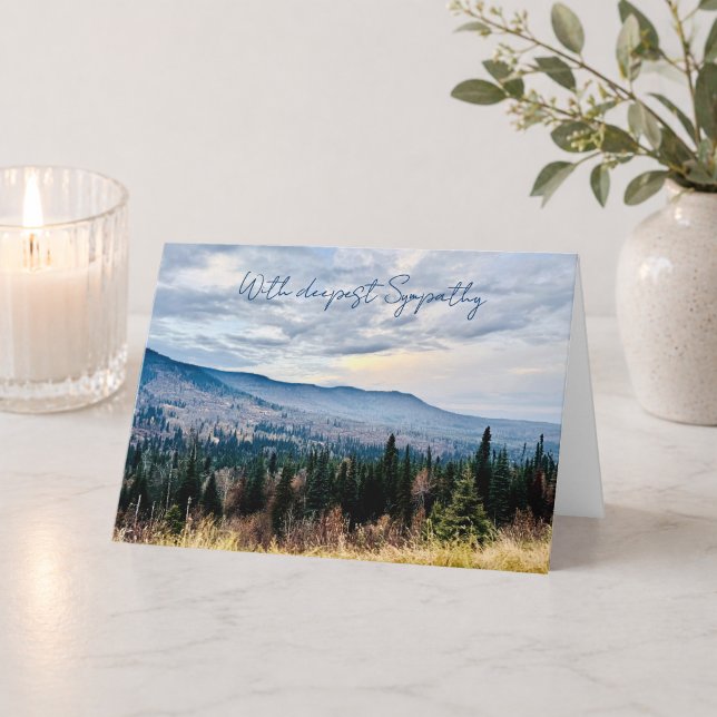 Tarjeta Sincerest condolencias foto de Blue Mountain de pé (Subido por el creador)