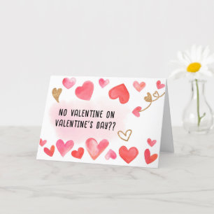 TARJETA SINCERO NO VALENTÍN EN EL DÍA DE SAN VALENTÍN