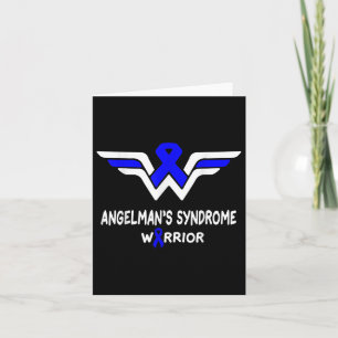 Tarjeta Síndrome de Angelmans Conciencia Guerrero Apoyo Az