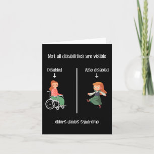 Tarjeta Síndrome de Danlos No Todas Las Discapacidades Son