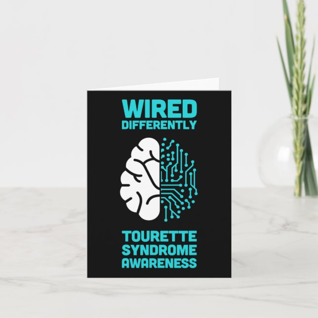 Tarjeta Síndrome de Tourette Cerebral Conciencia (Anverso)