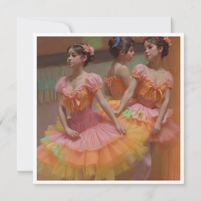 Tarjeta Sinfonía de bailarinas (Anverso)