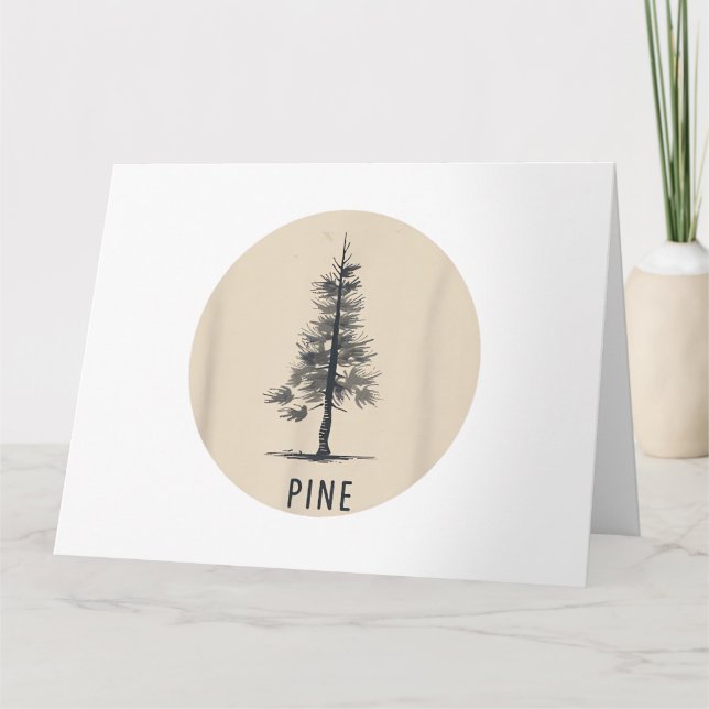 Tarjeta Single Pine Tree Outfit (Anverso)
