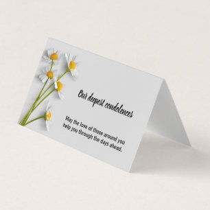 Tarjeta Sinthathy de Condolencia Floral