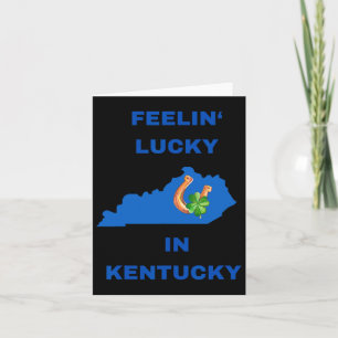 Tarjeta Sintiéndose Afortunado En Kentucky-marzo Día De Sa