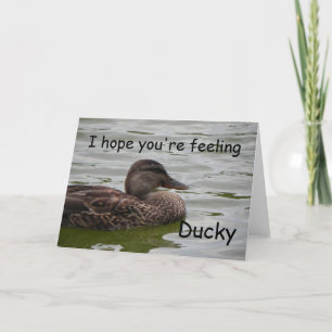 Tarjeta Sintiéndose Ducky