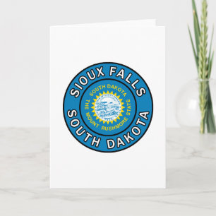 Tarjeta Sioux Falls Dakota del Sur