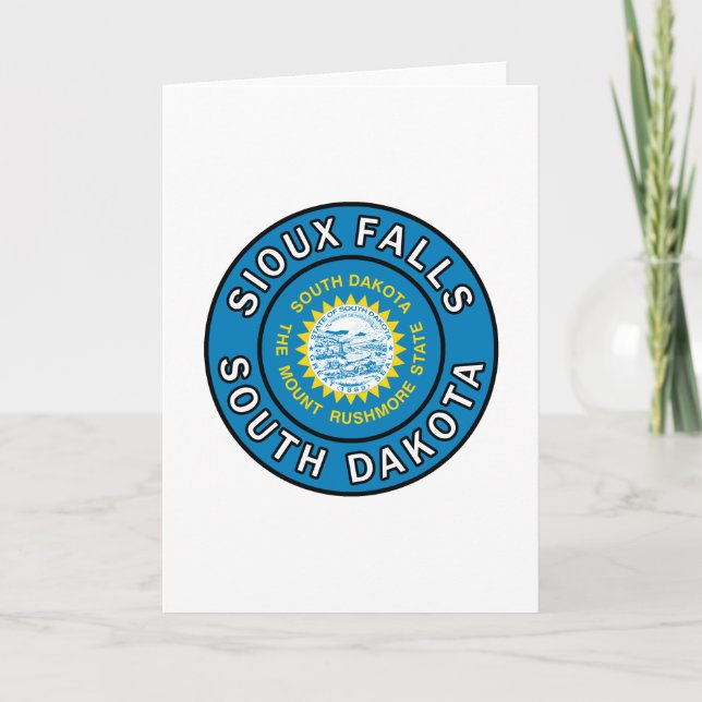Tarjeta Sioux Falls Dakota del Sur (Anverso)