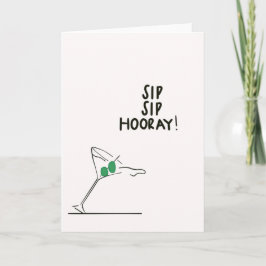 Tarjeta ¡Sip Sip Hooray!Tarjeta