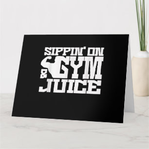 Tarjeta Sippin Sobre Gimnasio - Jugo - Camisetas De Entren