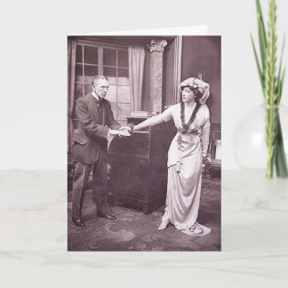 Tarjeta Sir Gerald du Maurier y Srta. Ellis Jeffreys