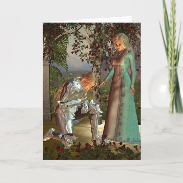 Tarjeta Sir Launcelot y la Reina Guinevere (Anverso)