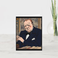 Sir Winston Churchill 4 Pegatina 