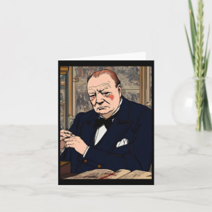 Tarjeta Sir Winston Churchill 4 Pegatina