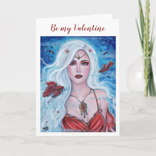 Tarjeta Sirena Ivory Scarlett por Renee Lavoie