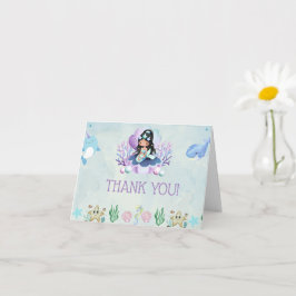 Tarjeta Sirena Mágica | Agradecimiento de Cumpleaños en Ac