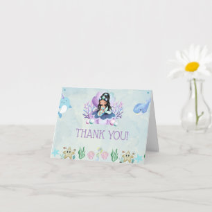 Tarjeta Sirena Mágica   Agradecimiento de Cumpleaños en Ac