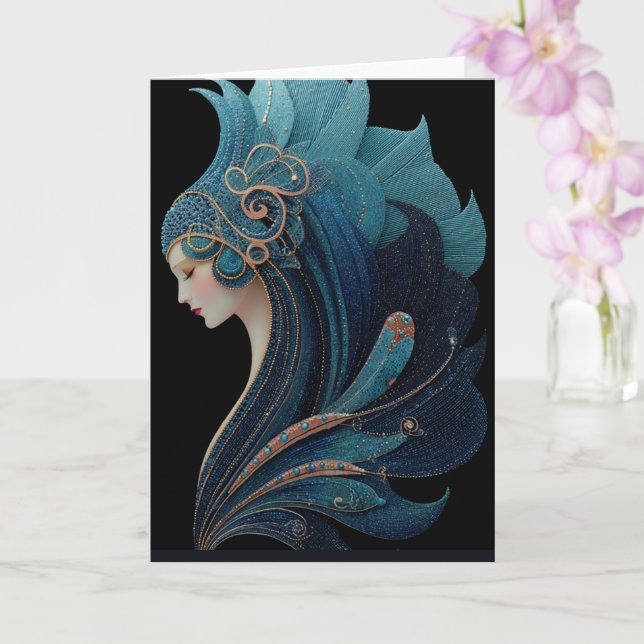 TARJETA SIRENA NOIR #2 (Orquídea)