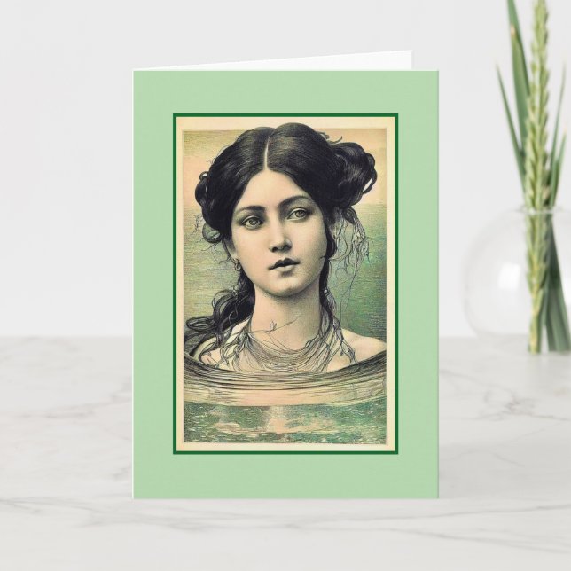Tarjeta Sirena Pensativa (Anverso)