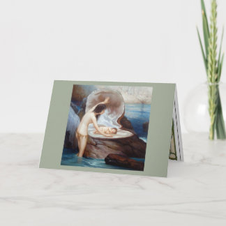 Tarjeta Sirena y bebé