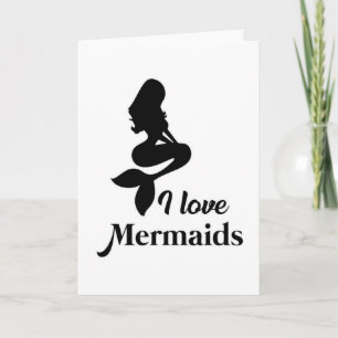 Tarjeta Sirenita Chica Mermaids regalo de cumpleaños diver