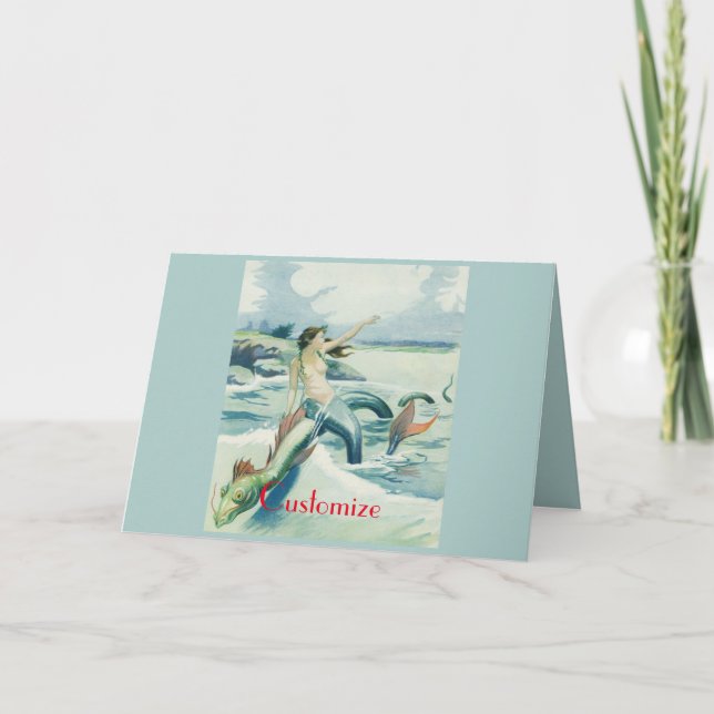Tarjeta Sirviente de serpiente de sirviente de la sirena T (Anverso)