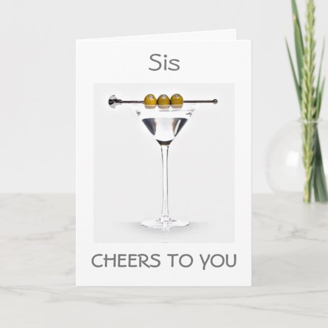 TARJETA **SIS** AJUSTES DE SU ESTILO MARTINI CUMPLEAÑOS (Anverso)