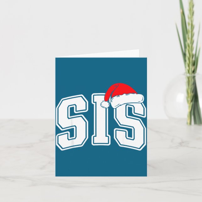Tarjeta Sis Claus Christmas Matching Family Xmas Pajama Si (Anverso)