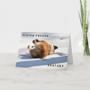 Tarjeta ¡Sistema congelado, recomienzo!!