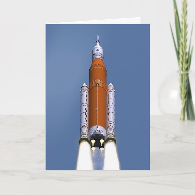 Tarjeta Sistema de lanzamiento espacial SLS de la NASA (Anverso)