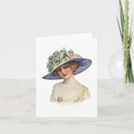 Tarjeta Sistema de sombrerería del vintage Notecard (5)