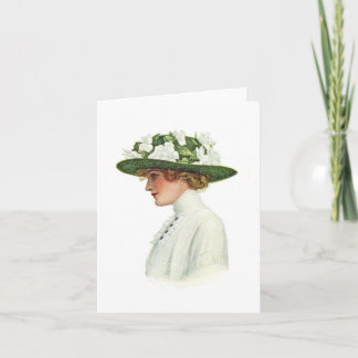 Tarjeta Sistema de sombrerería del vintage Notecard (8)