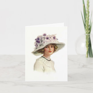 Tarjeta Sistema de sombrerería del vintage Notecards (1)