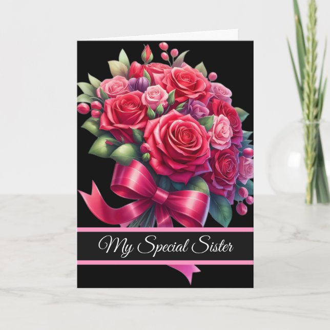 Tarjeta Sister Birthday Card (Anverso)