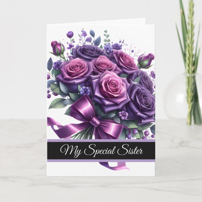 Tarjeta Sister Birthday Card (Anverso)