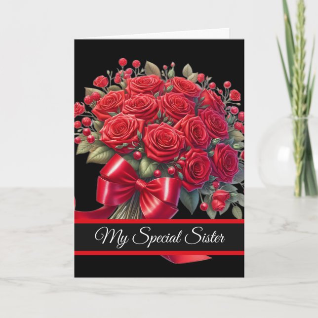 Tarjeta Sister Birthday Card (Anverso)