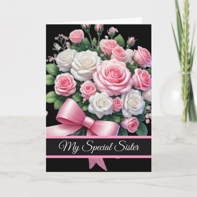 Tarjeta Sister Birthday Card (Anverso)