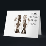 TARJETA **SISTERLY** CUMPLEAÑOS DESEA MI **SISTER**<br><div class="desc">Si es fácil ser hermanas con tu hermana... ... háganla saber hoy enviándole esta tarjeta de cumpleaños divertida por ella ***CUMPLEAÑOS*** o cambie la edad SI NECESITAS POR SEGURO!!!!!! ¡Di lo que quieras decirle a la HERMANA QUE AMAS!</div>