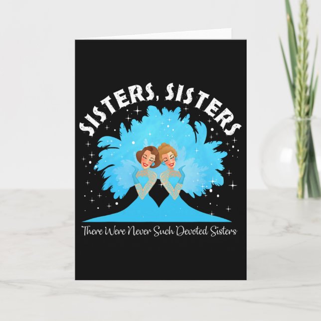 Tarjeta Sisters White Christmas Movie 1954 Xmas Snow Pajam (Anverso)