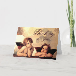 Tarjeta Sistine Madonna Cherubs Raffaelo Sanzio