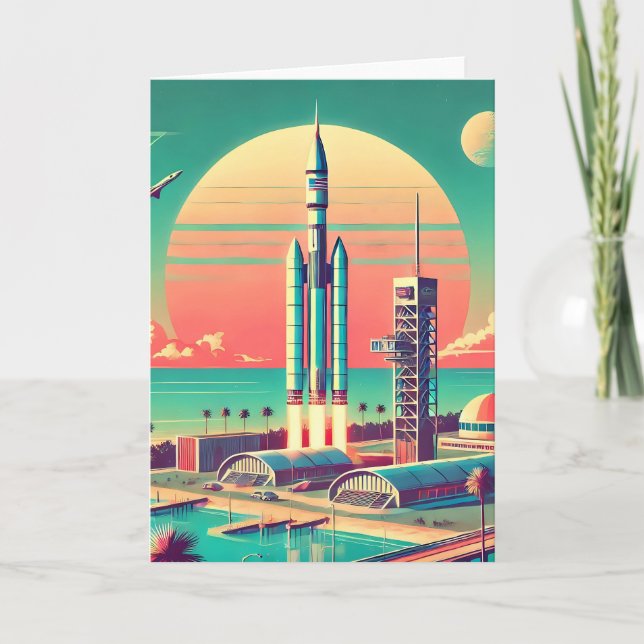 Tarjeta Sitio de lanzamiento de la Nueva Florida, Futurist (Anverso)