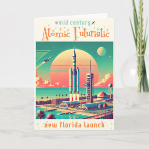 Tarjeta Sitio de lanzamiento de la nueva Florida futurista