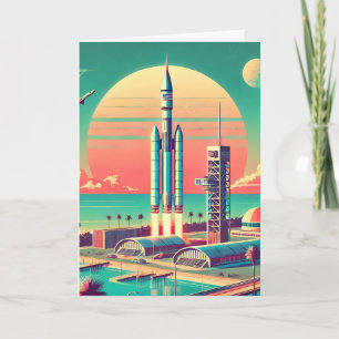 Tarjeta Sitio de lanzamiento de la nueva Florida futurista