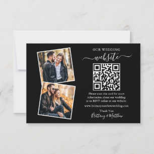 Tarjeta Sitio web simple minimalista de Bodas de fotografí