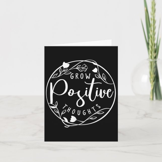 Tarjeta Sitive Affirmation And Sritual Or Grow Sitive Thou (Anverso)